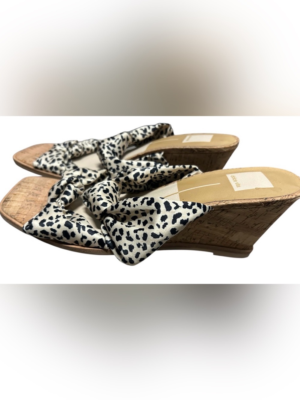 NWT Dolce Vita Leopard Print Knotted Slide Sandals - Size 11